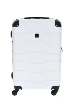 Trolley grande bianco rigido con 4 ruote 2T2L156/G