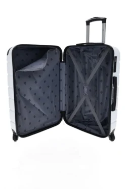 Trolley grande bianco rigido con 4 ruote 2T2L156/G