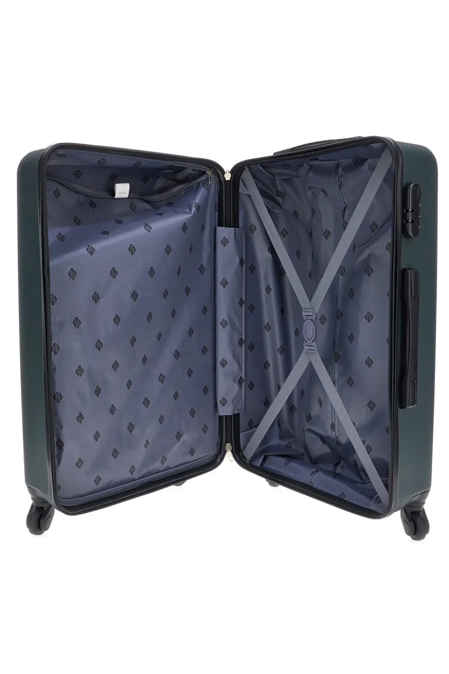 Trolley grande verde rigido con ruote multidirezionali 2T2L 175/G