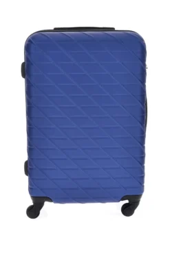 Trolley medio blu rigido con 4 ruote Prima riga PR157/M