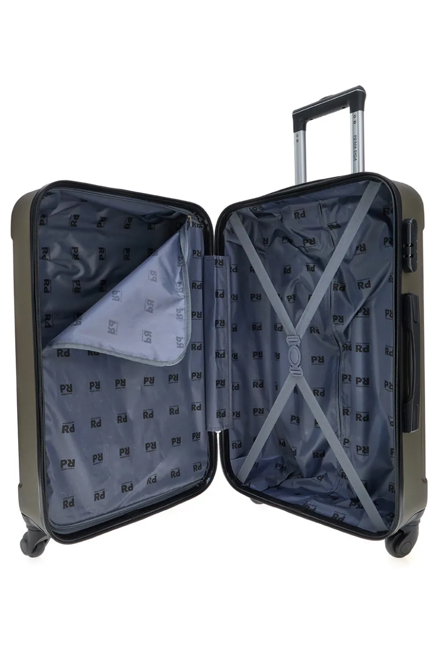 Trolley medio bronzo scuro rigido con ruote piroettanti Prima Riga PR161/M