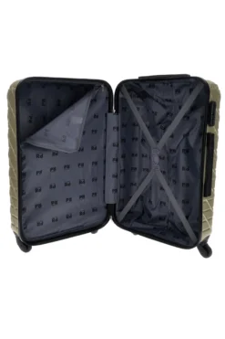 Trolley medio champagne rigido con 4 ruote Prima riga PR157/M