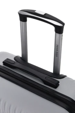 Trolley medio grigio rigido con 4 ruote Prima riga PR169/M