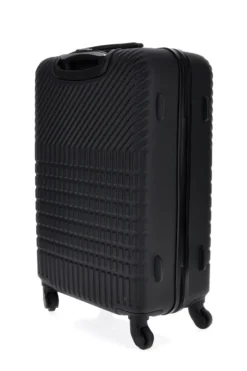 Trolley medio nero rigido con 4 ruote Prima riga PR169/M