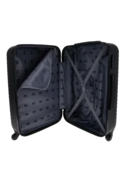 Trolley medio nero rigido Prima riga Pr194/m