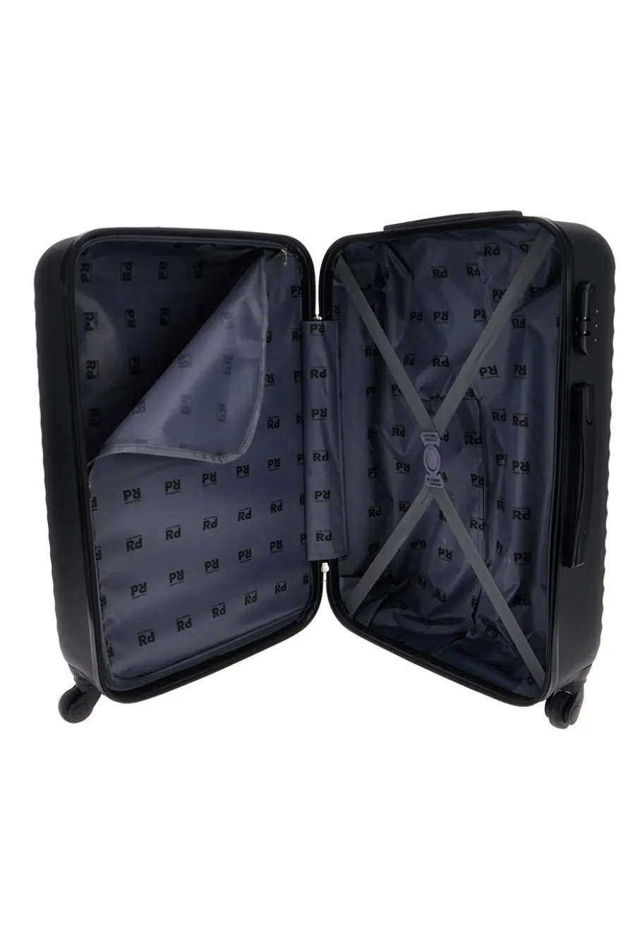 Trolley medio nero rigido Prima riga Pr194/m