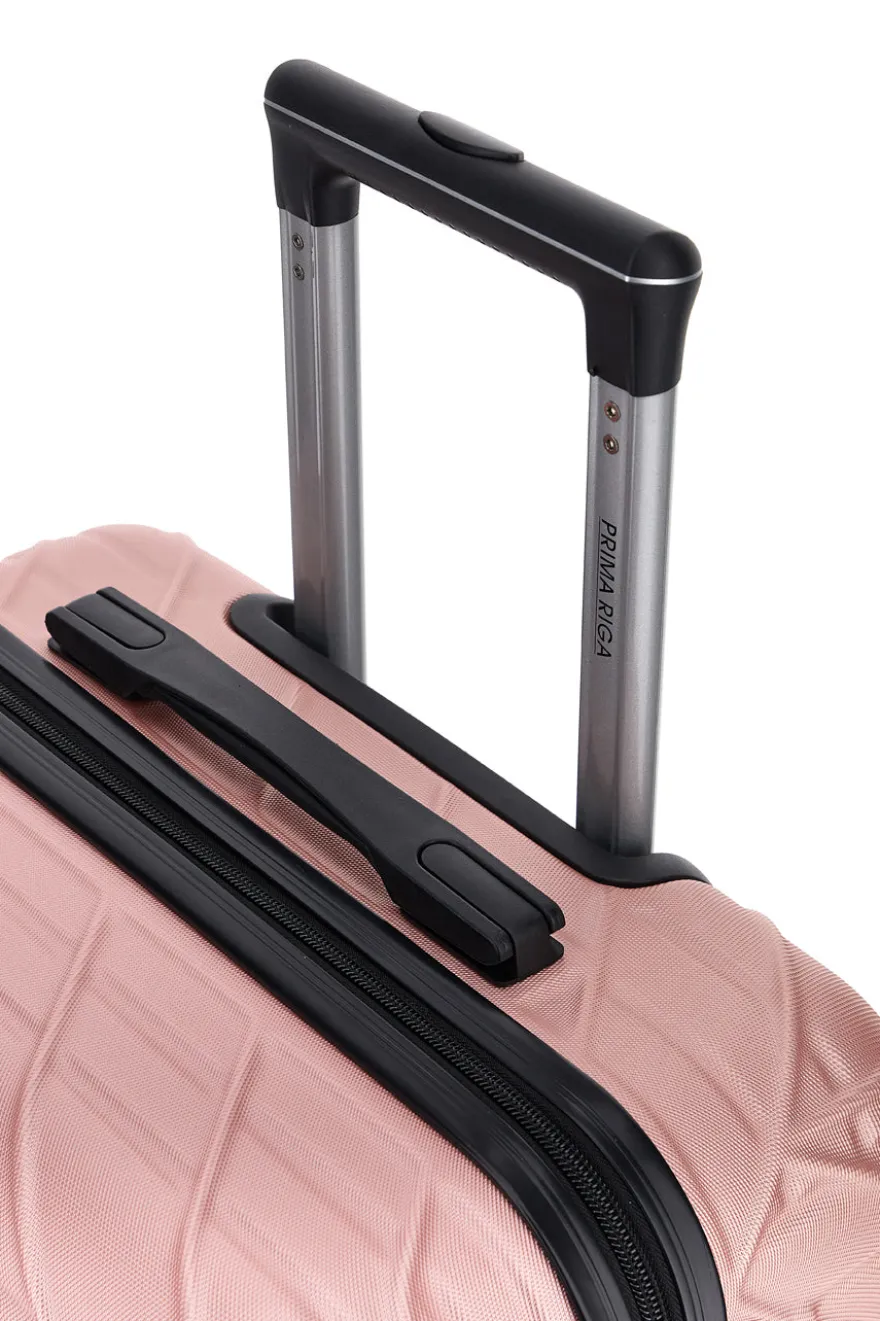 Trolley medio rose gold rigido con 4 ruote Prima riga PR157/M