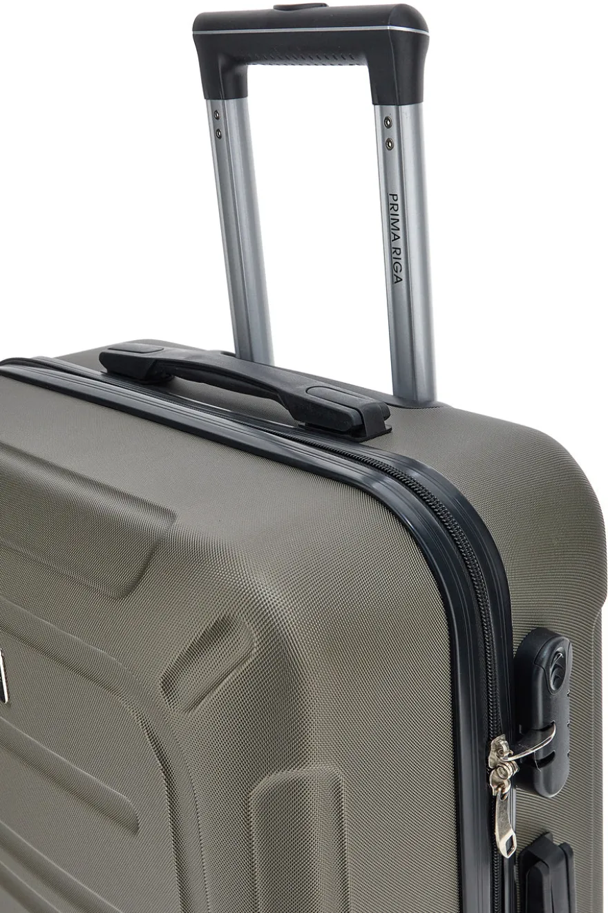 Trolley piccolo bronzo scuro rigido con ruote piroettanti Prima Riga PR161/P