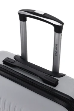 Trolley piccolo grigio rigido con 4 ruote Prima riga PR169/P