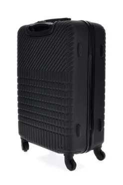 Trolley piccolo nero rigido con 4 ruote Prima riga PR169/P
