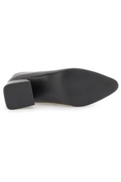 Tronchetti neri con tacco largo decorato Burani 51614C1117