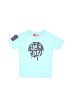 T-Shirt Azzurra Con Taschino Pitt Kids PT-K-T-7018
