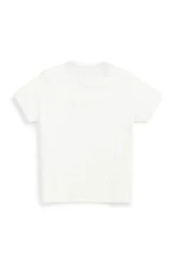 T-shirt bianca a maniche corte con taschino No limits MATS041S24