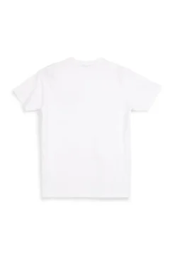 T-shirt bianca in cotone made in Italy Abarth 01