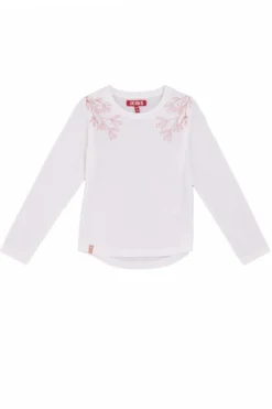 T-Shirt Bianche a Maniche Lunghe Stampata Pitt Kids PT-G-T-05054