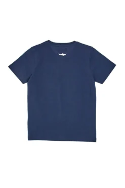T-Shirt Blu con Squalo Stampato Pitt Kids PT-B-T-05019