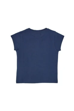 T-Shirt Blu con Stampa con Glitter Pitt Kids PT-G-T-05051