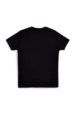 T-shirt nera con stampa frontale Abarth AH003TE