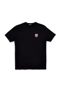 T-shirt nera in cotone con logo Abarth 01