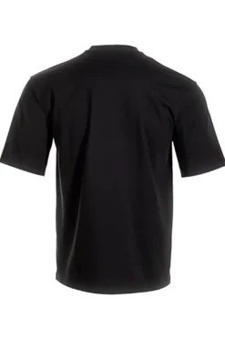 T-shirt nera in cotone con logo gommato Joma Short Sleeve T-Shirt