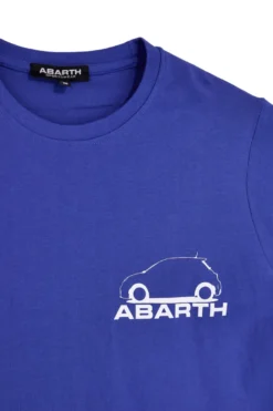 T-shirt royal con stampa logo Abarth AH017TE