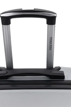 Valigia trolley grande argento con lucchetto integrato Prima Riga PR173/G