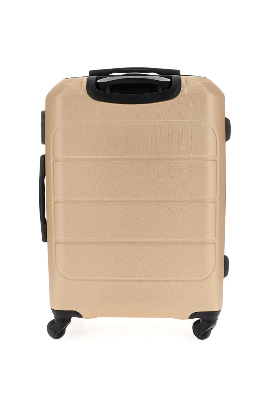 Valigia trolley grande champagne con lucchetto integrato Prima Riga PR173/G