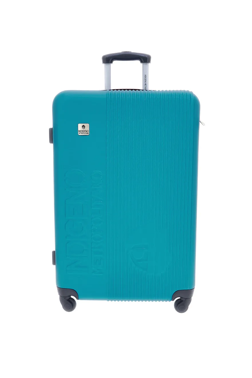 Valigia trolley grande turchese rigida 4 ruote Indigeno INDIGENO182/G