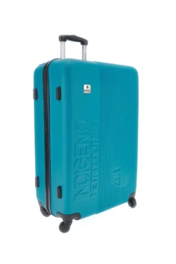 Valigia trolley media turchese rigida 4 ruote Indigeno INDIGENO182/M