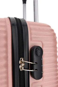Valigia Trolley piccolo rosa 4 ruote multidirezionali Prima Riga PR172P