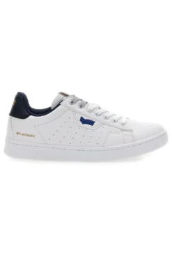 Weißblaue Sneakers aus Synthetikmaterial Gas 414185
