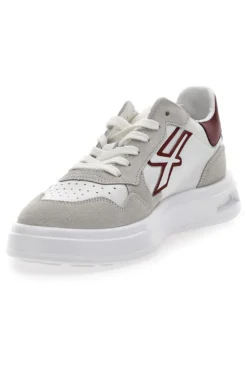 Weiße rutschfeste Sneakers mit Schnürsenkeln U-Power Venom 20039