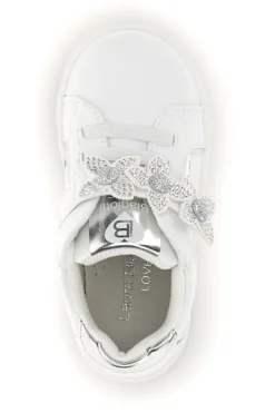 Weiße Schuhe mit Blumen und Riemen Laura Biagiotti AG1785116892