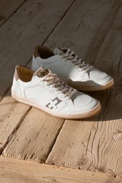Weißes Leder Herren Turnschuhe Pittarello Plus S3
