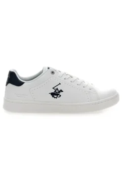 Weiße Sneakers mit blauen Details Beverly Hills Polo Club BHM614000