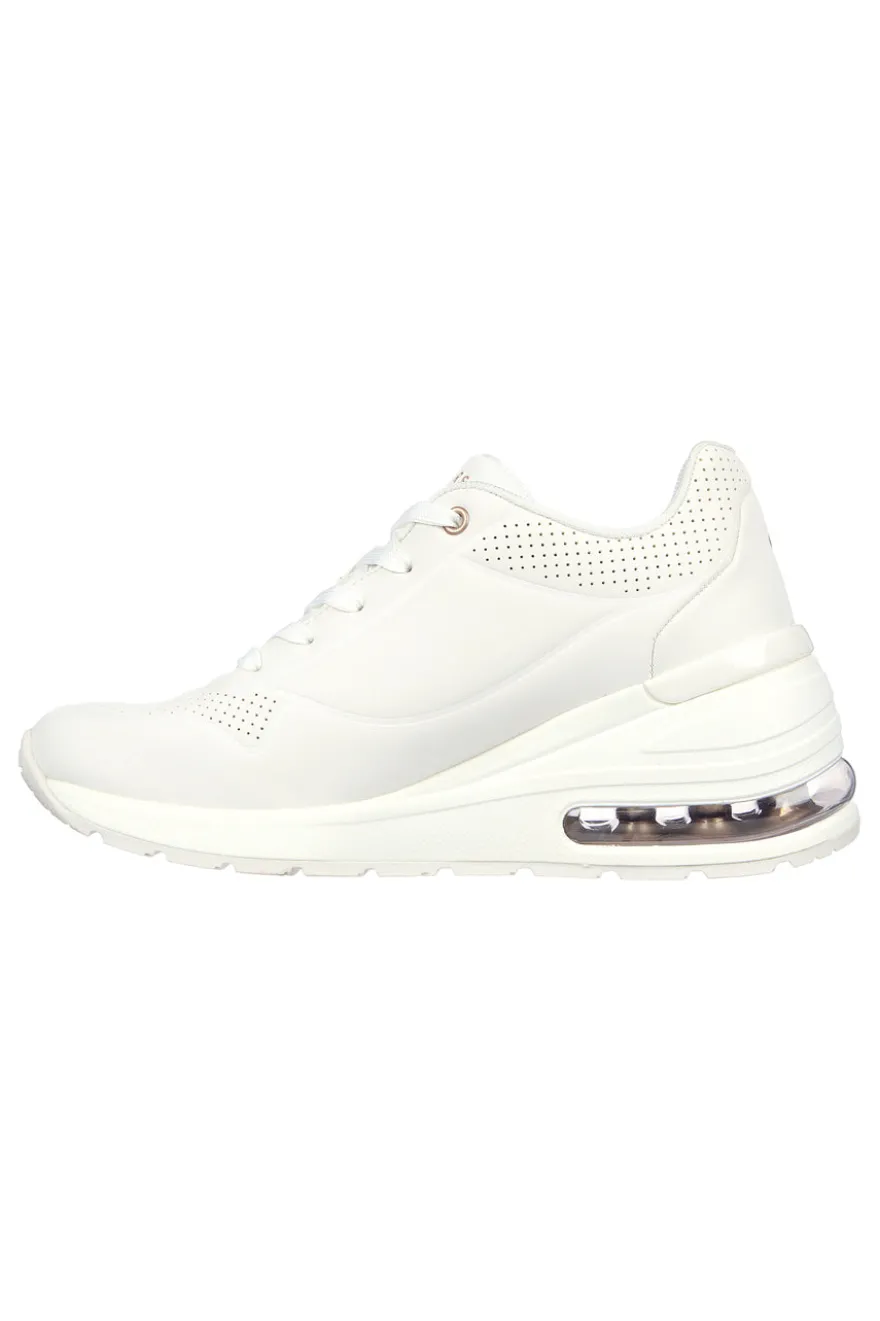 Weiße Sneakers mit Memory-Schaum Skechers Million Air Elevated Air