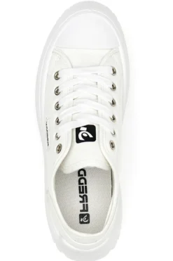 Weiße Sneakers mit Plateau Freddy 7601