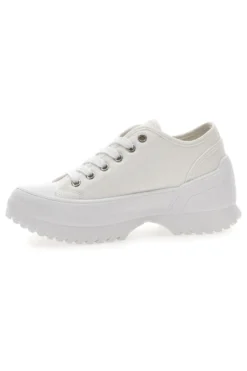 Weiße Sneakers mit Plateau Freddy 7601