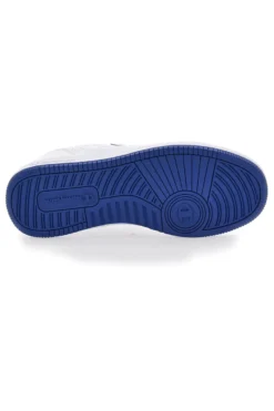 Weiße Turnschuhe mit gelbem Champion Rebound Summerized Low-Logo
