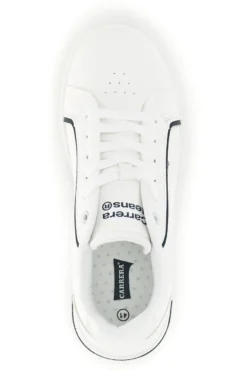 Weiße Turnschuhe mit kontrastierenden Einsätzen und Schnürsenkeln Carrera CAM643021038