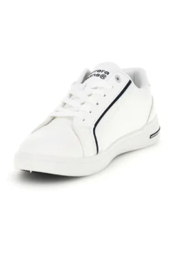 Weiße Turnschuhe mit kontrastierenden Einsätzen und Schnürsenkeln Carrera CAM643021038