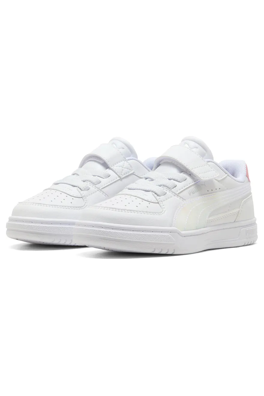 Weiße Turnschuhe mit Riemen und Schnürsenkeln Puma Caven III Holo 2.0 AC+ PS