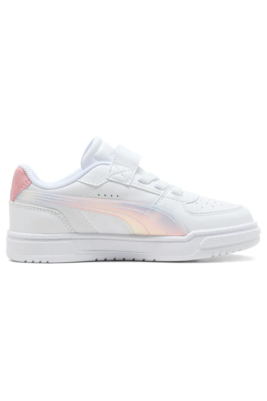 Weiße Turnschuhe mit Riemen und Schnürsenkeln Puma Caven III Holo 2.0 AC+ PS