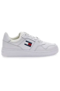 Weiße Turnschuhe TOMMY HILFIGER RETRO BASKET ESS