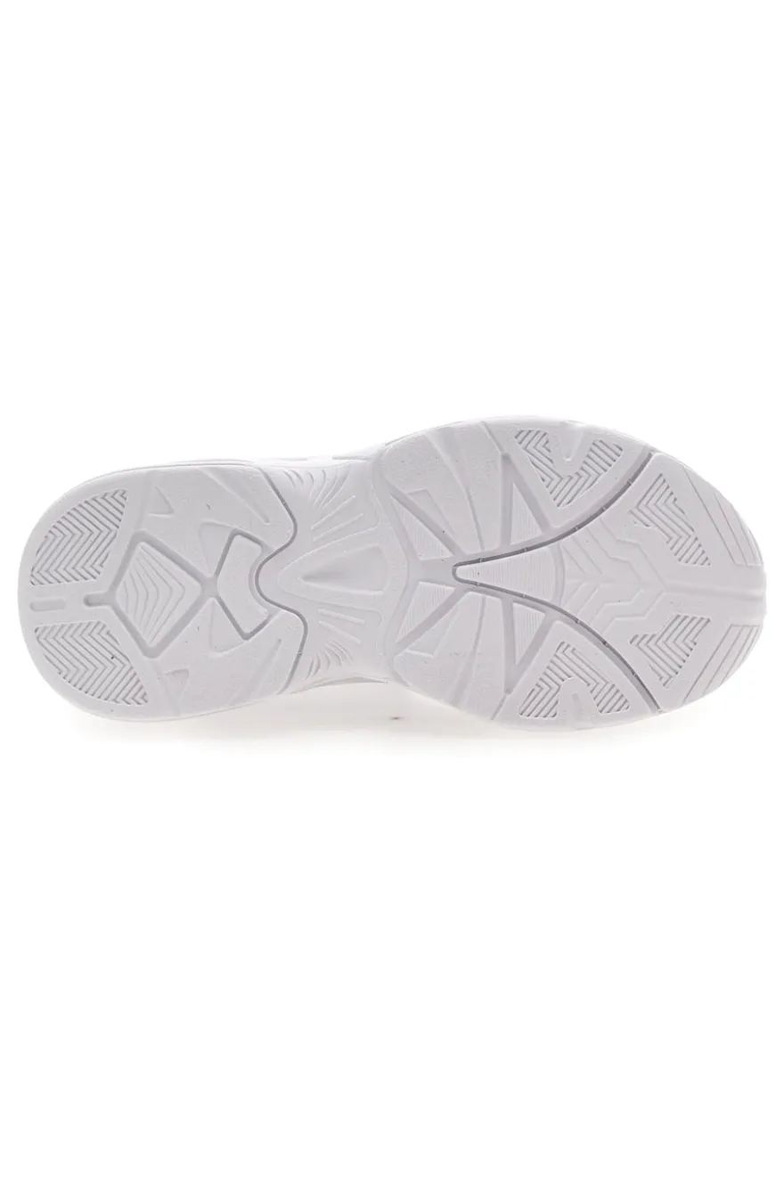Weiße und fuchsiafarbene Sneakers mit Klettverschluss und elastischen Schnürsenkeln CHAMPION COUNTESS G PS