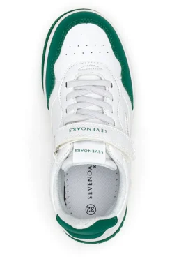 Weiße und grüne Sneakers Sevenoaks 2316