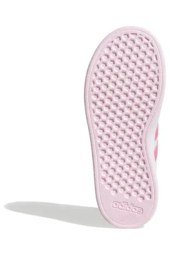 Weiße und rosa Turnschuhe Adidas Grand Court 2.0 K