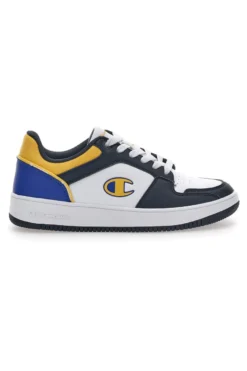Weiße und schwarze Sneaker mit Schnürsenkeln Champion Rebound 2.0 Low