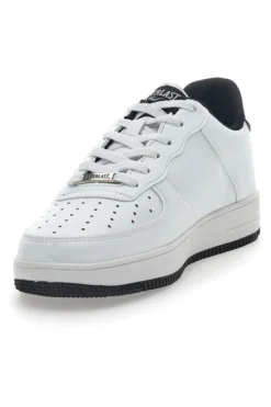 Weiße und schwarze Sneakers mit perforiertem Obermaterial Everlast 713