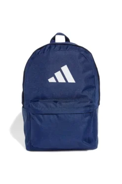 Zaino Blu Navy Minimal con Logo Adidas Classic 3 Bar Logo